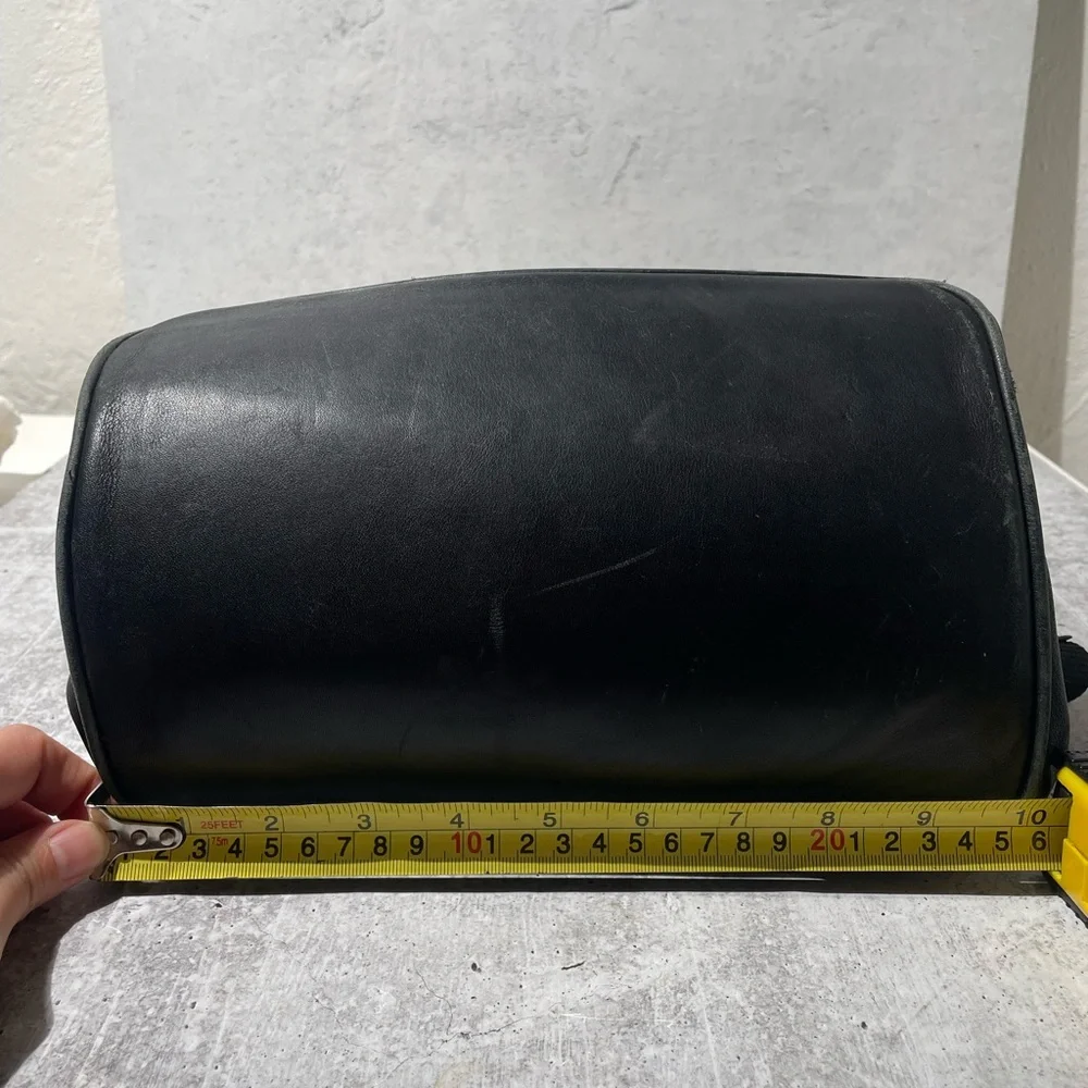 VTG COACH black leather XL BACKPACK 0529 - Picture 14 of 16